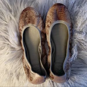 Tory Burch “Fur” Ballet Flats Size 8.5 EUC